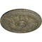 Ekena Millwork Kirke Ceiling Medallion (Fits Canopies up to 3 3/4"), 15 3/4"OD x 5/8"P, Witch Hazel Crackle CM16KIWHC - alternate 4